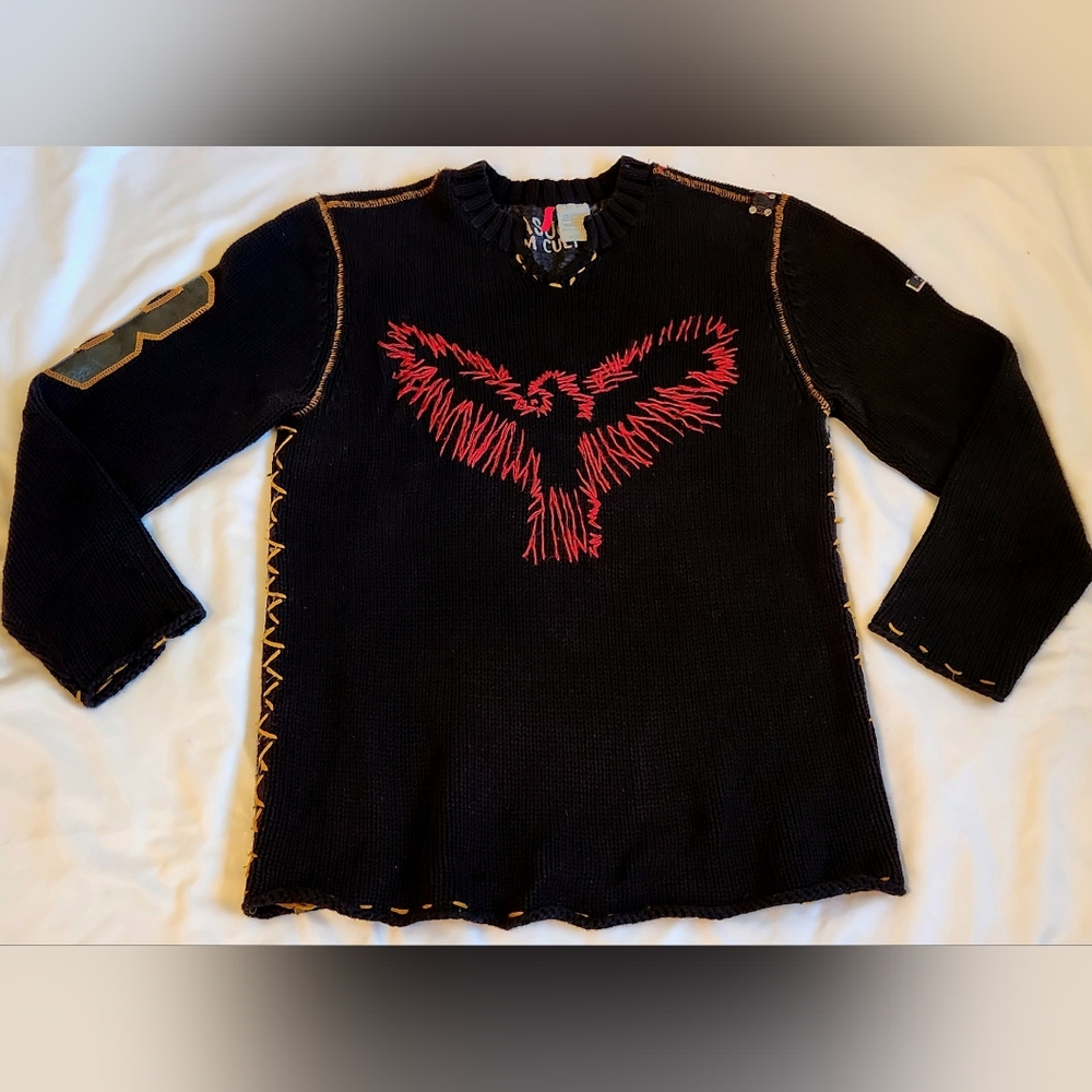 Parasuco Designer Sweater Medium 100% cotton hand-stitched